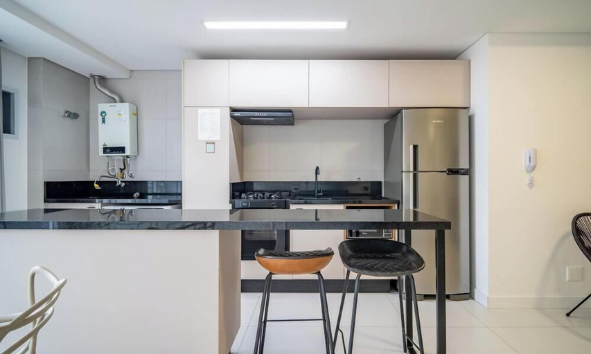 Private kitchen 5, Modern 2BR Apt 200m From Jurere Beach - Jrr303, Florianopolis