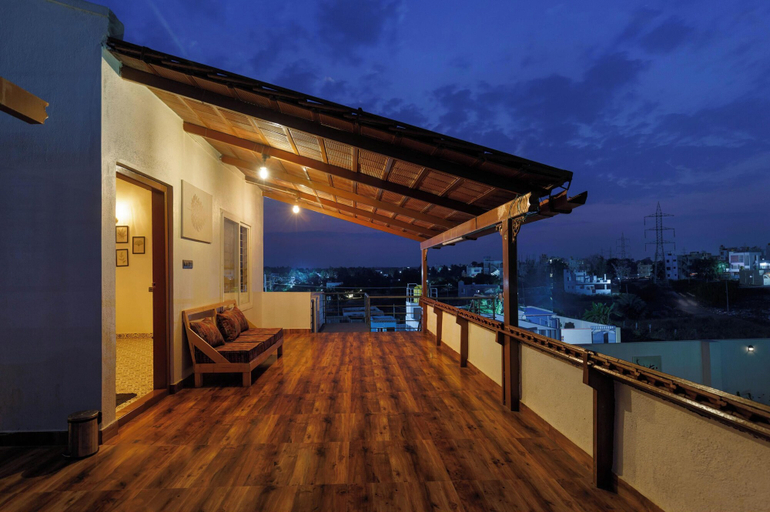 Terrace/patio 5, Dew Drop Villa by Stayjade 3bhkpvt Pool Garden, Bangalore