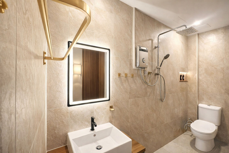 Bathroom 5, A Hotel Bugis Village, Singapore