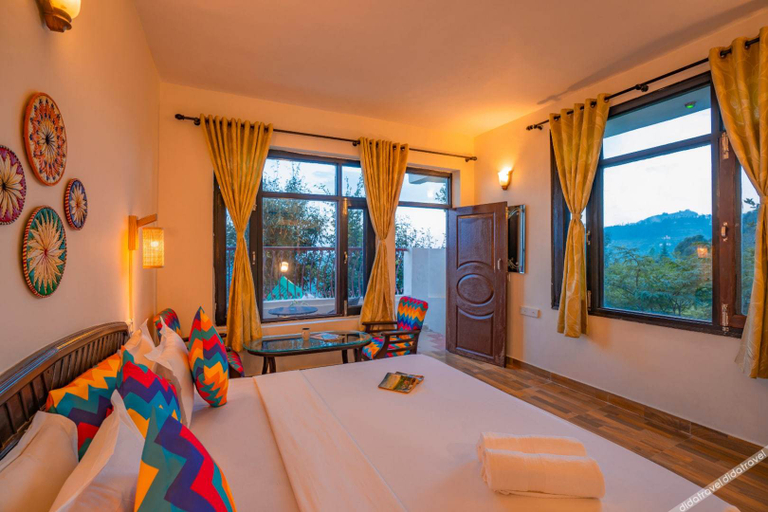Bedroom 2, goSTOPS Mukteshwar, Nainital