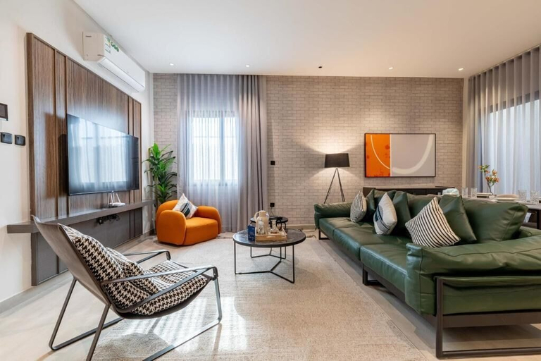 Living area 2, Amber Hospitality - An Nafel, Riyadh