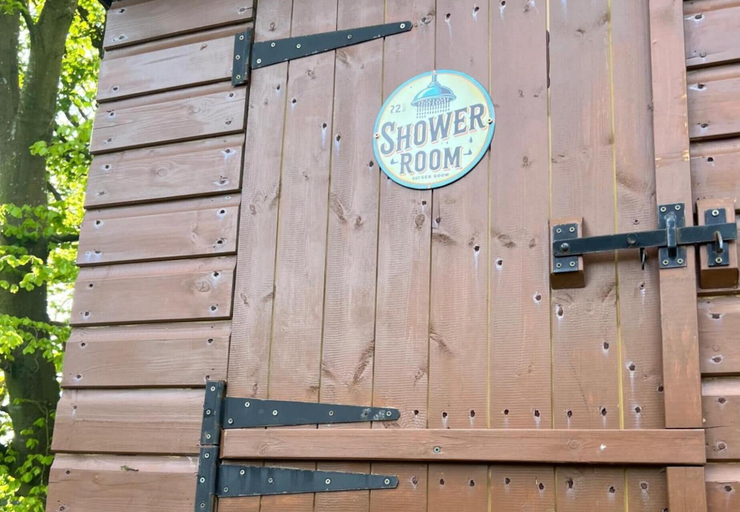 Exterior detail 5, 'bluebell' Charming Woodland Shepherds Hut nr Sea, Anglesey