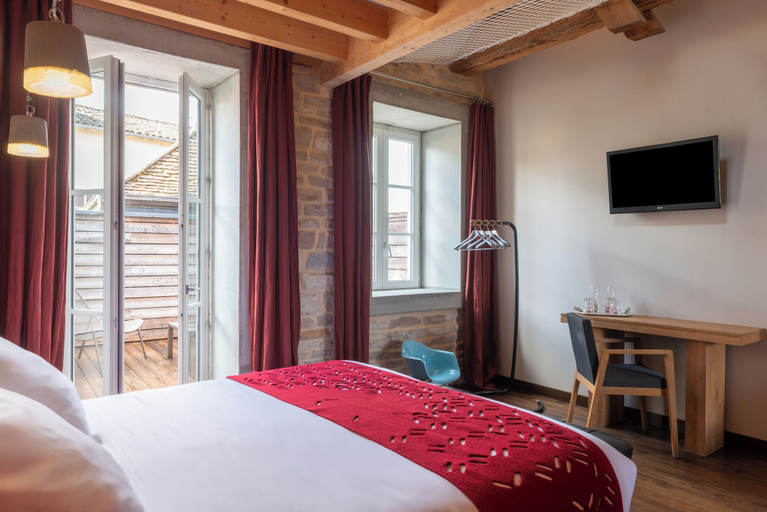 Bedroom 2, Hotel aux Terrasses, Saône-et-Loire