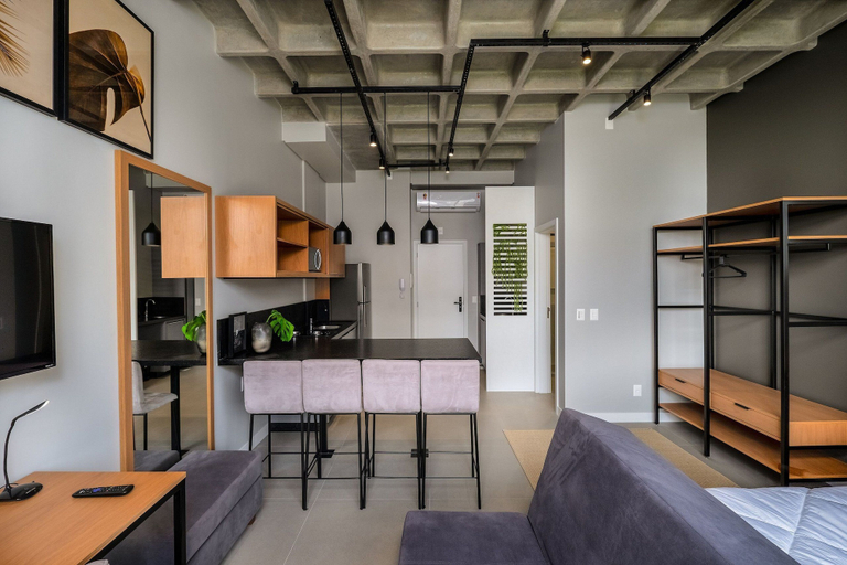 Interior, Decorated Studio 750m From Canas Beach Tps205, Florianopolis