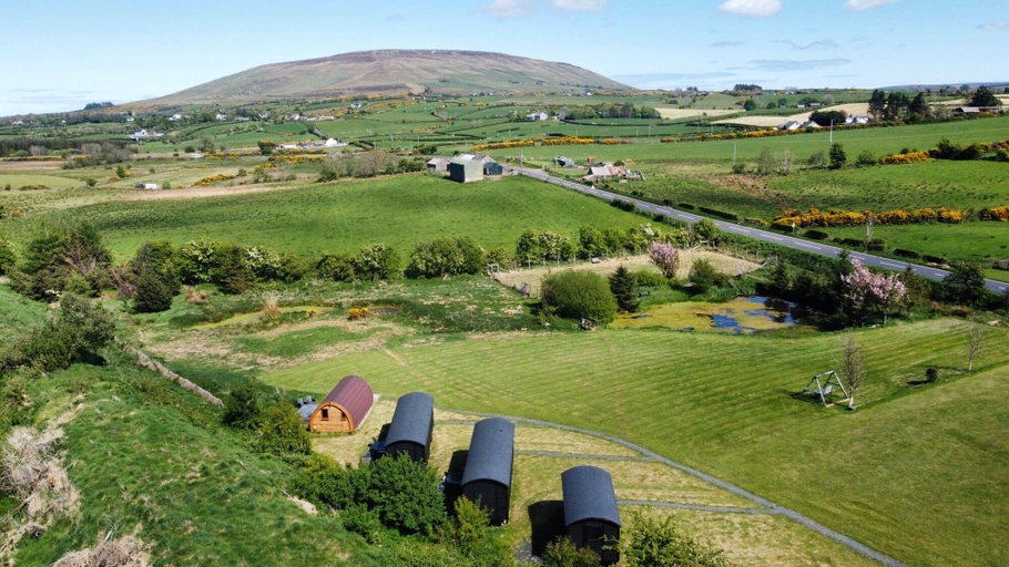 Aerial view 3, Jeannies Retreat at Little Lake, Causeway Coast and Glens