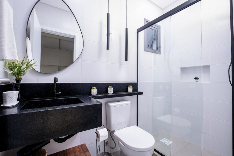 Bathroom 2, Modern Studio 750m From Canas Beach Tps108, Florianopolis
