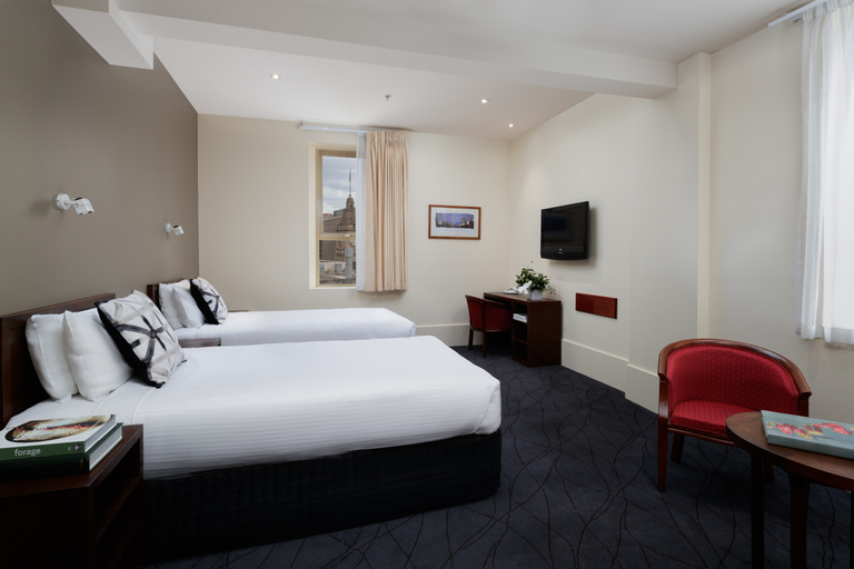Bedroom 3, The Victoria Hotel Melbourne, Melbourne