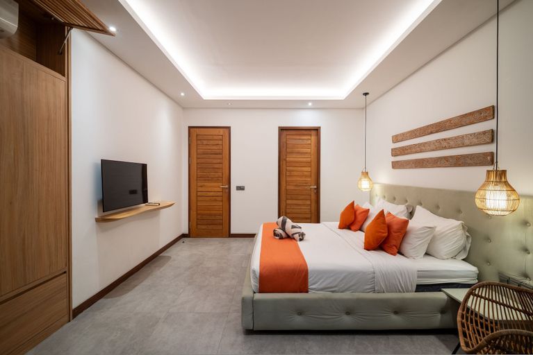 Room 4, Modern Coastal 4BR Villa Walk to Finns Canggu, Badung