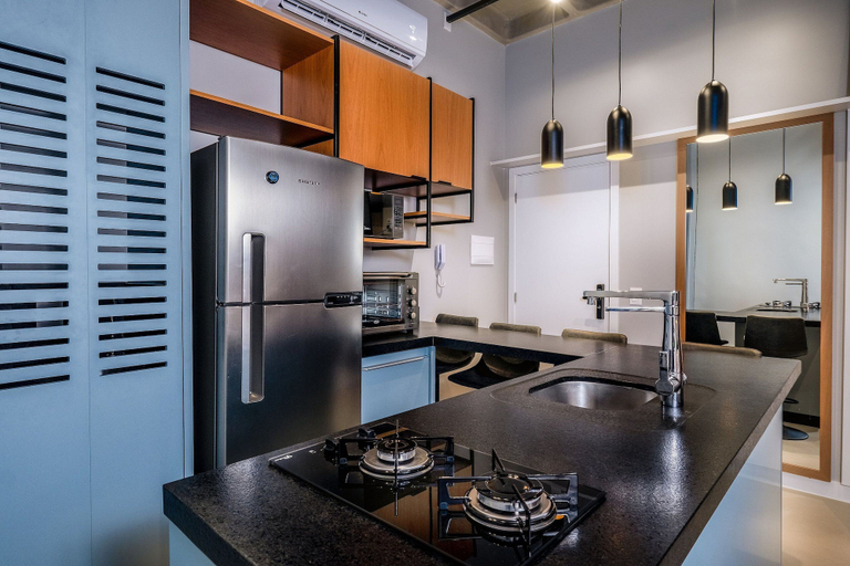 Private kitchen 4, Comfortable Loft 750m From Canas Beach Tps312, Florianopolis