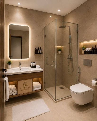 Bathroom, Hotel Ocean Pearl, Agra