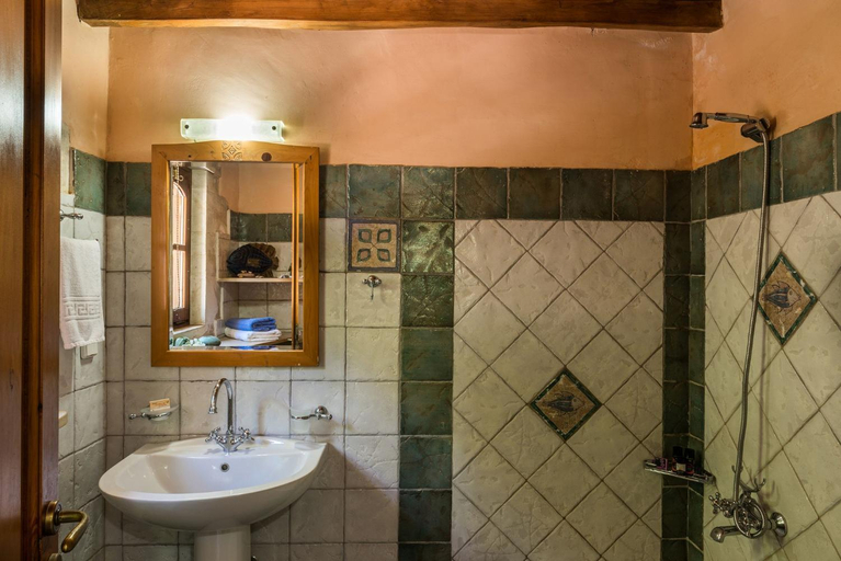 Bathroom 3, Kamares Private Pool stone Villa, Crete