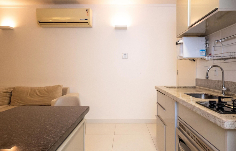 Private kitchen 3, Flat w/ gym in Setor Bueno - Wbu2405, Goiania