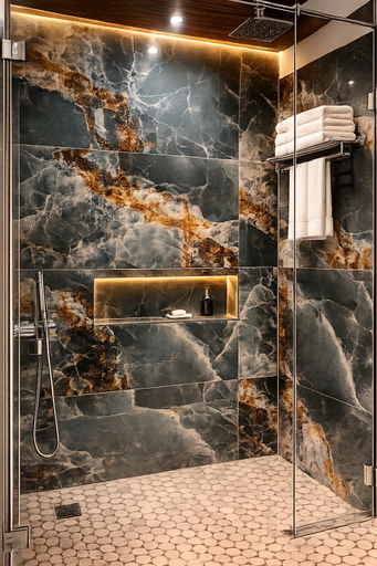 Bathroom 4, Tulip Tree Hotel, Reasi