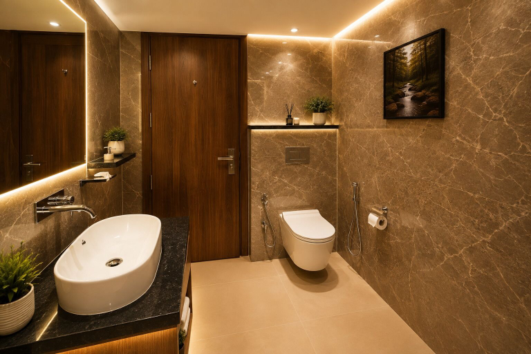 Bathroom 3, Hotel Peridot Deluxe Delhi Airport, Delhi