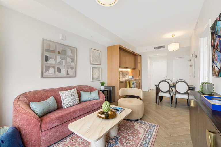 Living area 3, Miami 1BR Apartment with Pool for 3, Miami-Dade