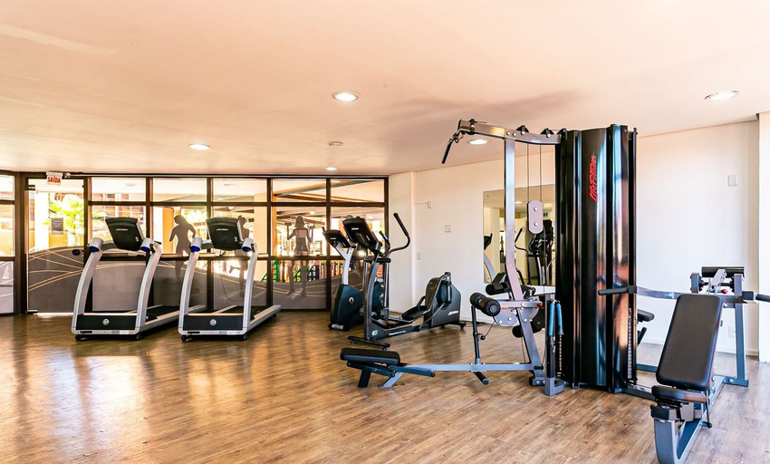 Fitness facility, Sea View Comfort in Beachfront Condo Jbv344, Florianopolis