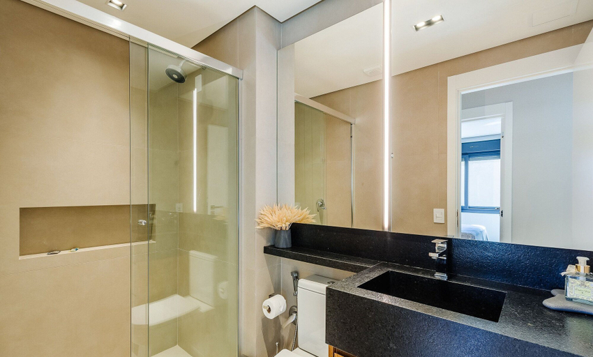 Bathroom 3, Apartment in the Center Near Rua Coberta Dlh0303, Gramado