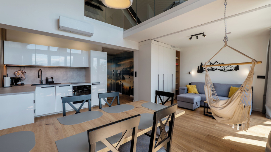 Living area 2, Apartamenty Sun & Snow Wisła View, Cieszyn