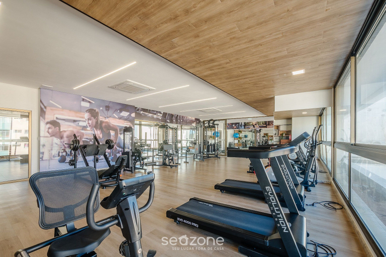 Fitness facility, Studio With Balcony and Oceanfront View - Edf1605, Salvador