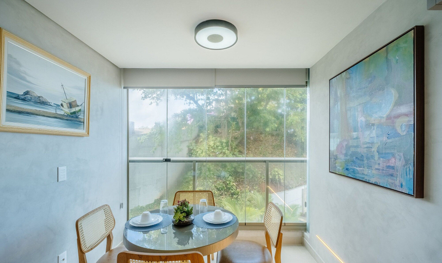 Dining, Seafront apt w/ View of the sea and Pool Bca0211, Salvador