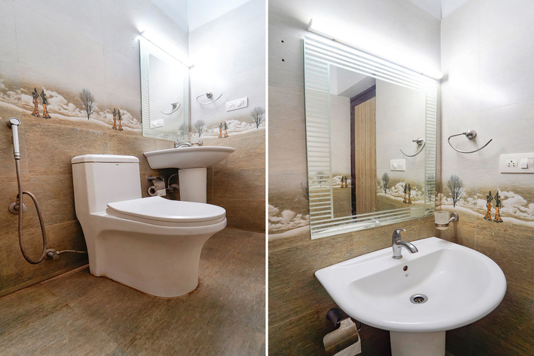 Bathroom 4, Fabhotel Star Inn Plus - Near kovalam beach, Thiruvananthapuram