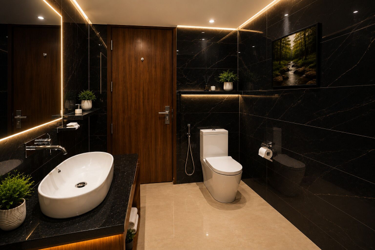 Bathroom 3, Hotel Peridot Deluxe Delhi Airport, Delhi
