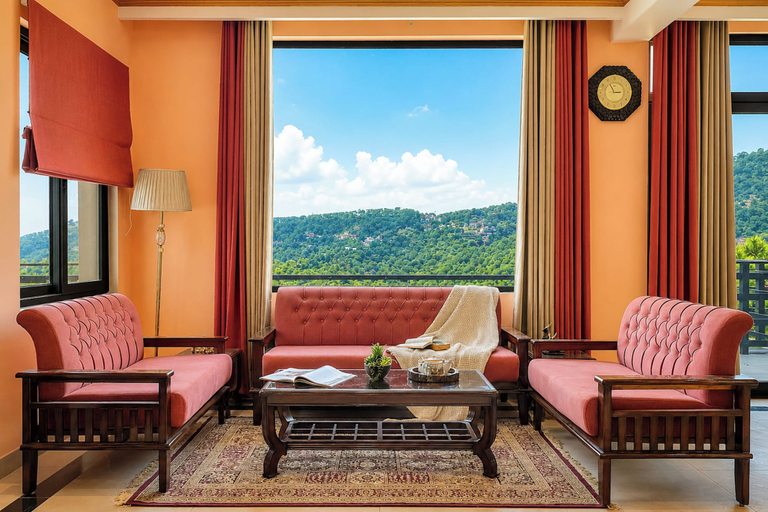 Living area 2, ELIVAAS Kosh Oakmere 5BHK Villa w Pool, Solan
