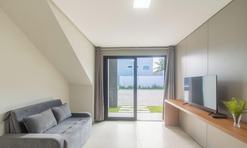 Living area, Apart in Condo w/ Barbecue 700m From Beach Nvm0009, Porto Seguro