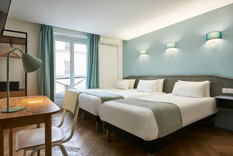 Bedroom 2, Hôtel Parisiana, Paris Gare de l'Est, Paris