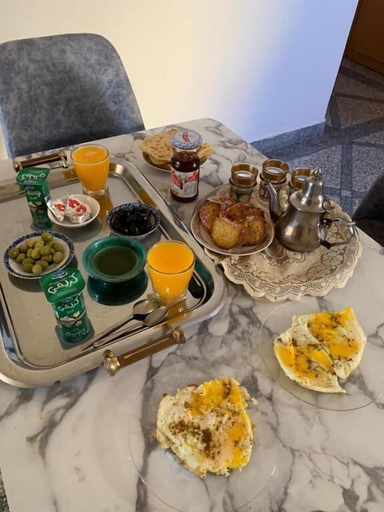 Breakfast meal, Tinejdad Auberge, Errachidia