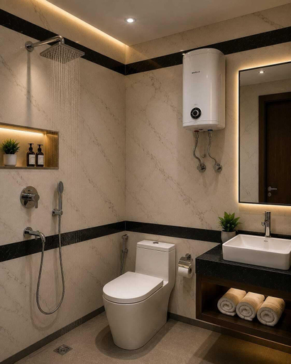 Bathroom, Saravana Residency, Theni