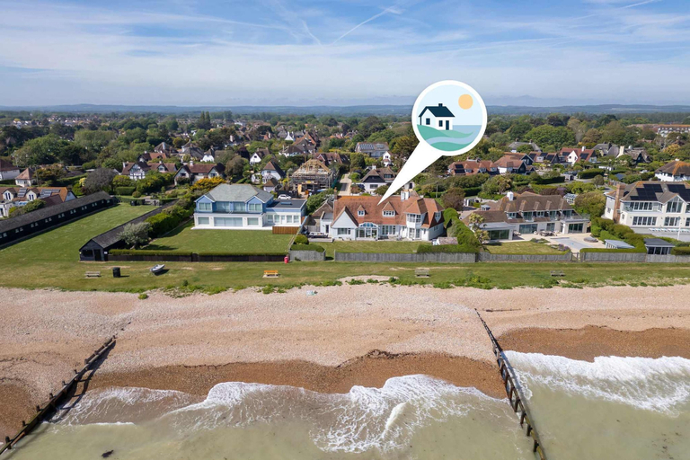 Room 4, Luxury Beachfront Retreat for 14 With Hot Tub, West Sussex