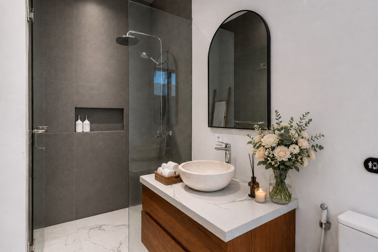 Bathroom 3, Villa Lula 2BR Canggu & Rice Field Views, Badung