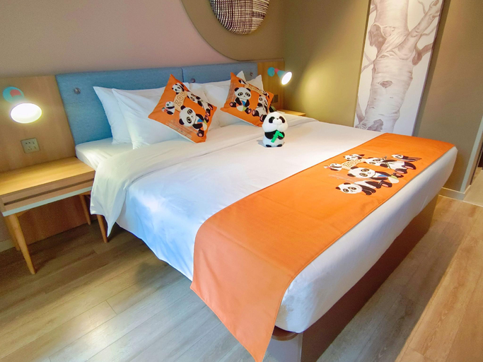 Bedroom 2, Home Inn Neo Chengdu Qingbaijiang Wanda Plaza, Chengdu