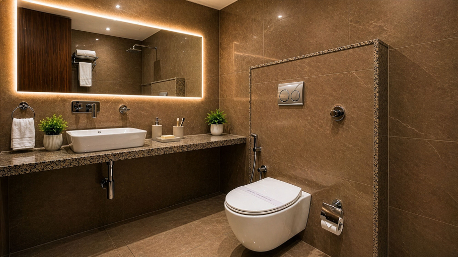 Bathroom 4, Hotel JMD - Managed by Kian, Delhi