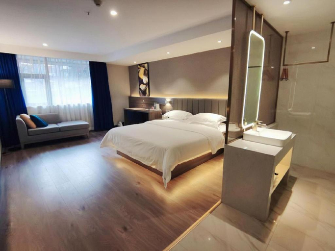 Bedroom 3, 7 Days Premium Guilin Liangjiang Sihu Central Plaza, Guilin