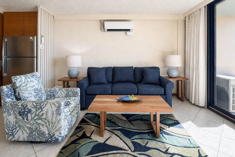 Living area 3, Punahoa Beach 201 - Direct Ocean Front, Beautiful Renovation, Split AC, Wi-fi, Maui