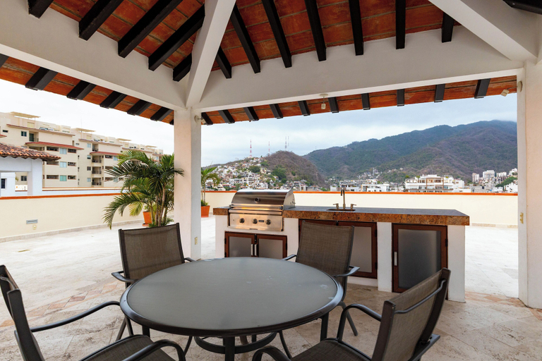 Outdoor dining 5, Ocean View 2Br Condo-balcony-beach-pool - 902, Puerto Vallarta