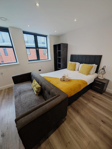 Bedroom, Dale Street Apartments, Sefton