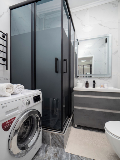 Bathroom 4, Comfort 1-room apartments, Almaty