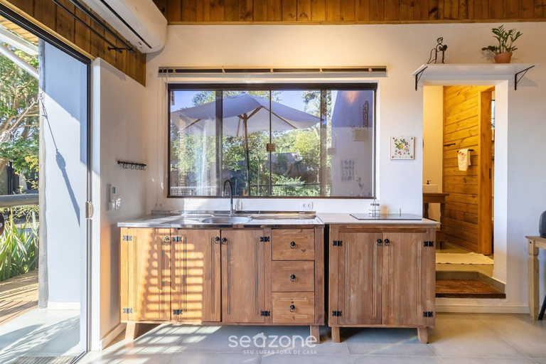 Private kitchen, New Loft With Garden Terrace and Garden Nde0001, Florianopolis