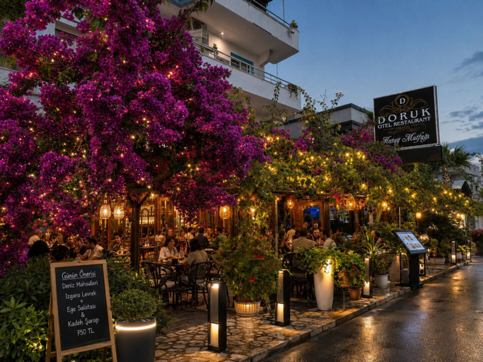 Outdoor dining, Doruk otel, Menderes
