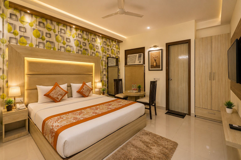 Bedroom 4, Hotel Smart Palace, Delhi