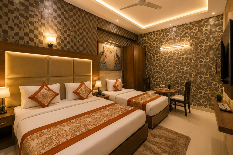 Bedroom 5, Hotel Smart Palace, Delhi