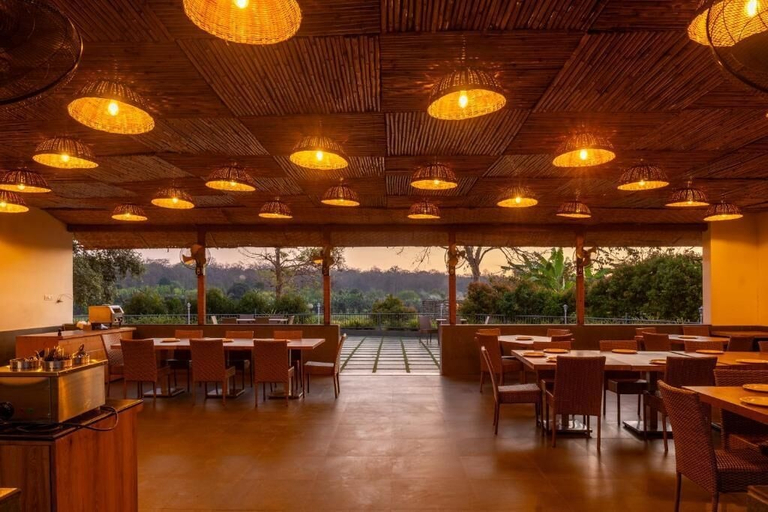Outdoor dining, Dandeli Kali River Resort, Uttara Kannada