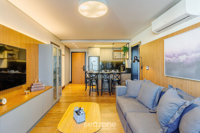 Living area, 2 BR Apartment Near Hard Rock Cafe Gramado Dms0106, Gramado