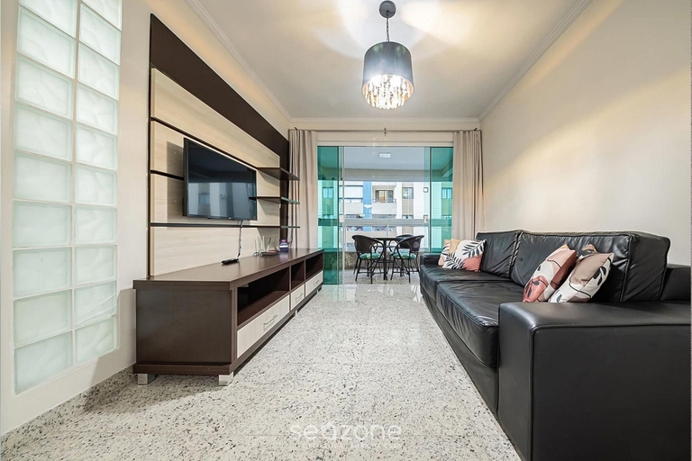 Living area 2, Apt W/balcony 160m Bombas Beach Col102, Bombinhas