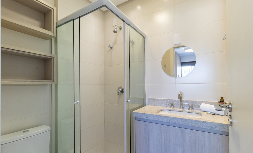 Bathroom, Apart Near the Beach in Cond. w/ Pool Adc0205, Florianopolis