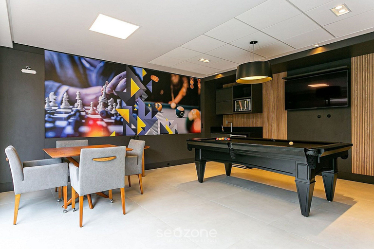 Game room, Apart Near the Beach in Cond. w/ Pool Adc0205, Florianopolis