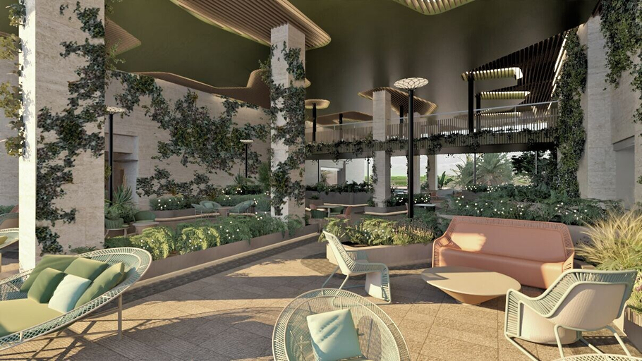 Lobby sitting area 2, Grand Fiesta Americana Riviera Cancún All Inclusive, Benito Juárez